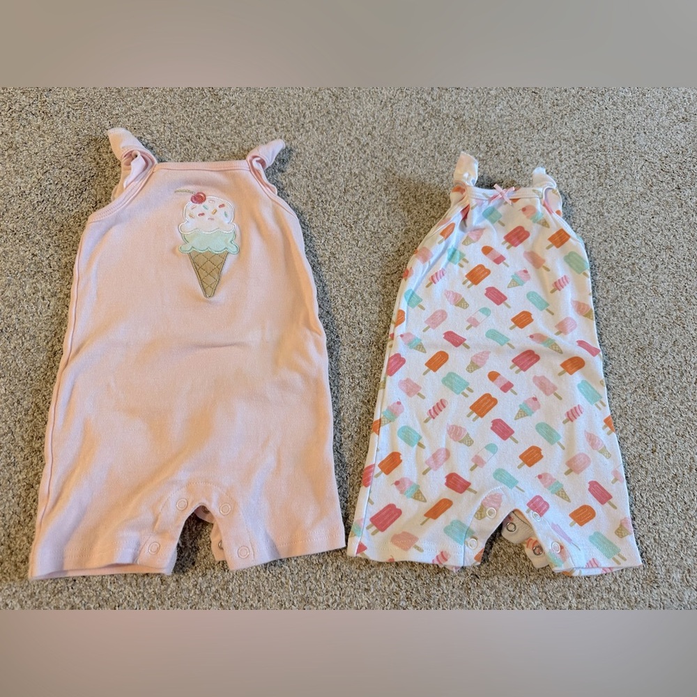 Hudson Baby 2 Piece Romper Set